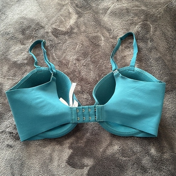 Victoria’s Secret Black Ivy Green Smooth Lightly Lined Demi Bra - Size 32DDD - Picture 4 of 5